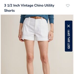 Vineyard Vines Women 3 1/2 Inch Vintage Chino Utility Shorts - Size 8 NWT!